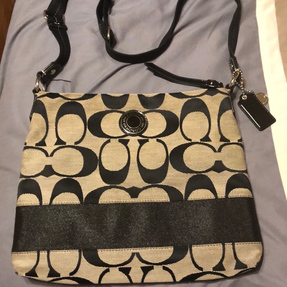 Coach Bags Coach Crossbody Messenger Bag Black And Gray Poshmark